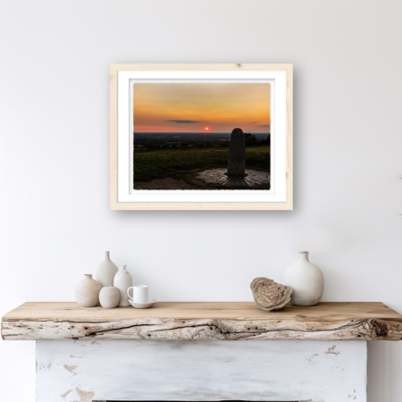 Hill of Tara Sunset in frame