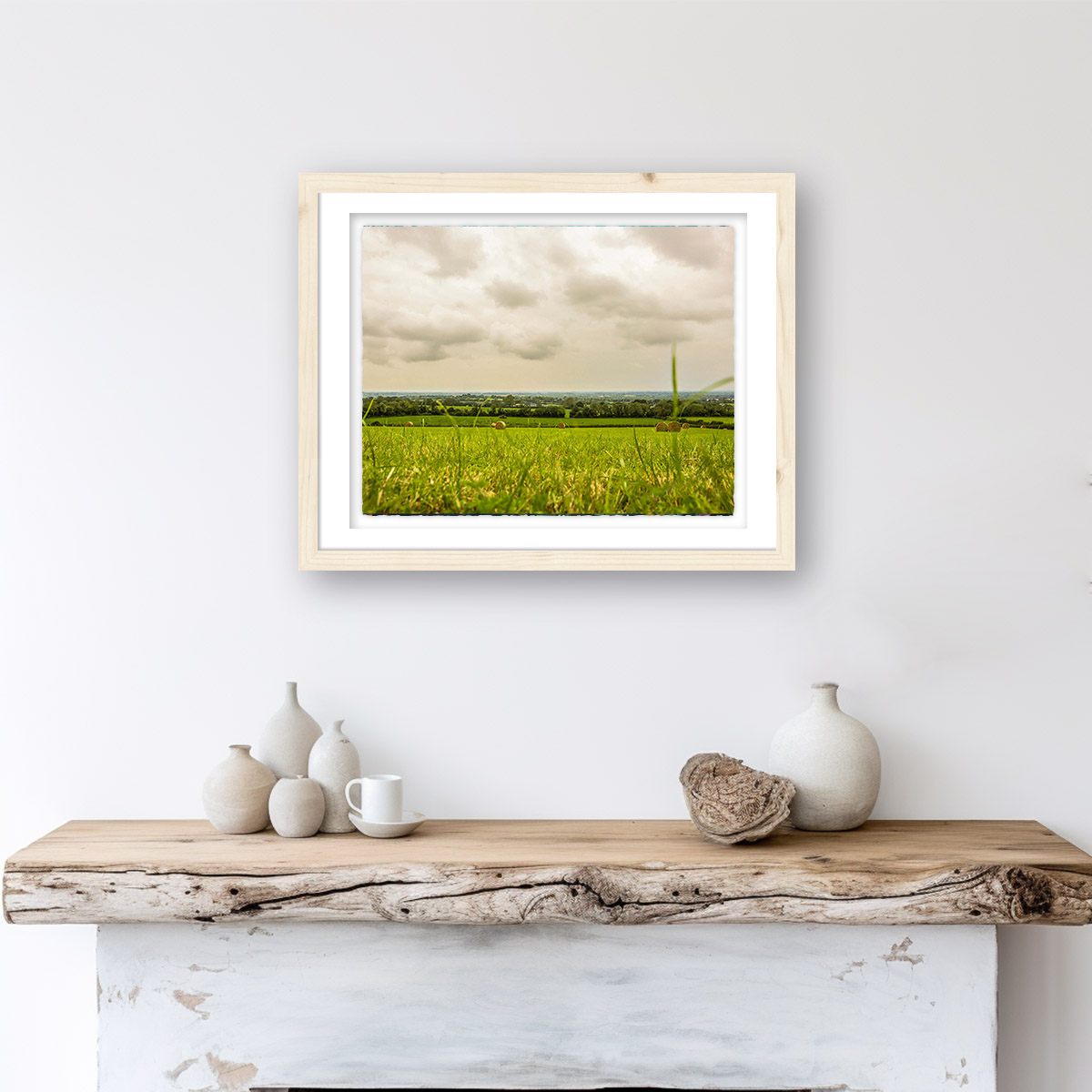 Hill of Tara rolling fields in frame