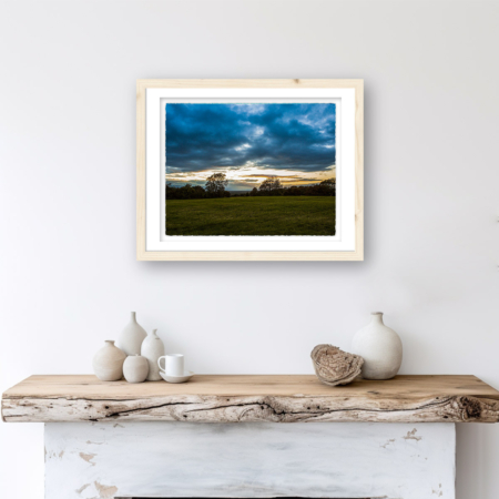 Framed sunset at the Hill of Tara
