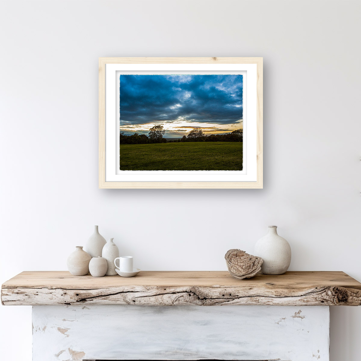 Framed sunset at the Hill of Tara