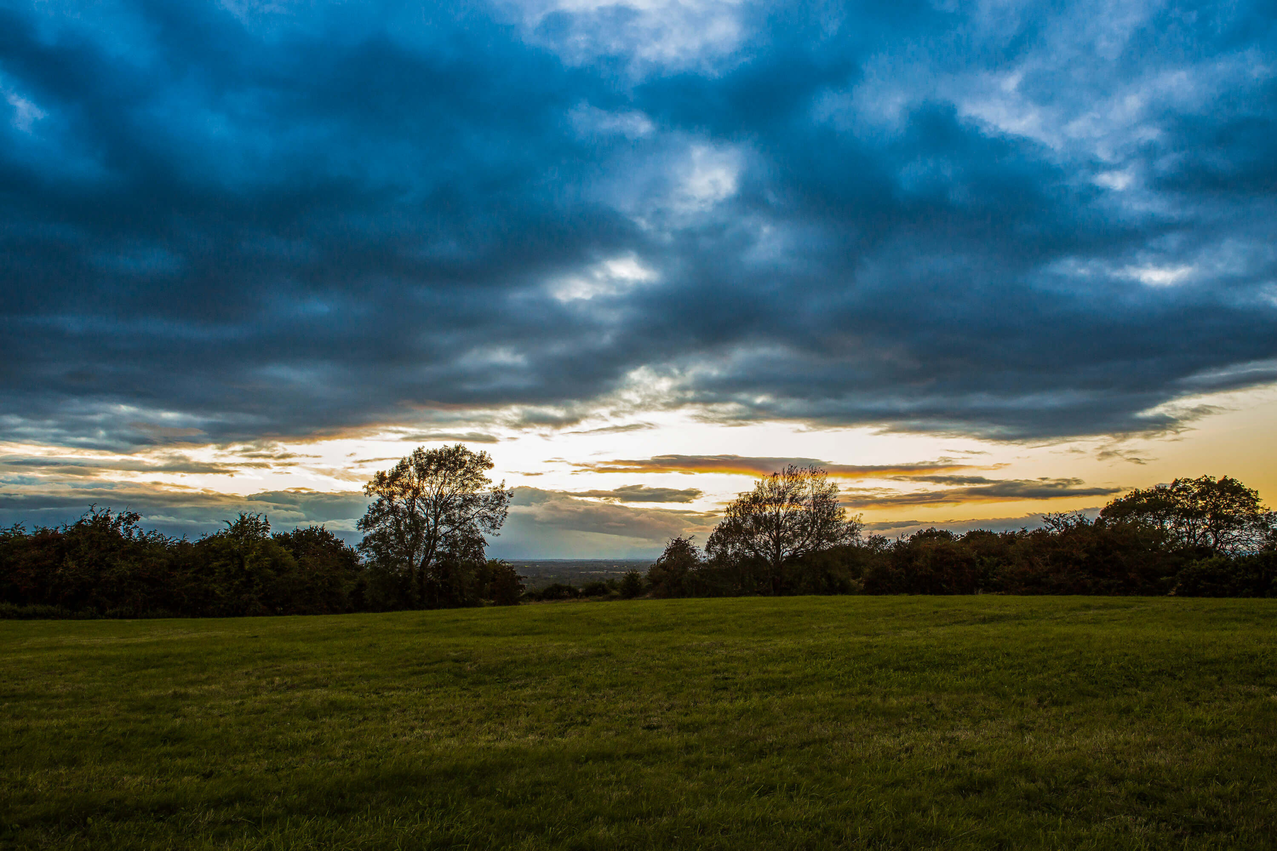 Hill of Tara view at sunset