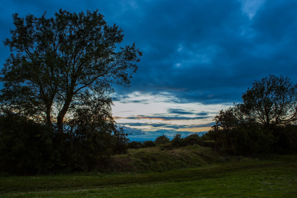 Hill of Tara at night